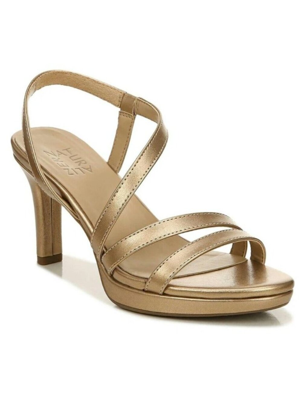 Naturalizer Women's Brenta Bronze Strappy Dress Sandals Women's Size 9.5M New